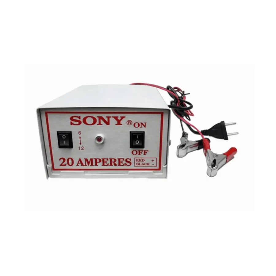 شارژر باتری ماشین 20 آمپر دوحالته 6 و 12 ولت