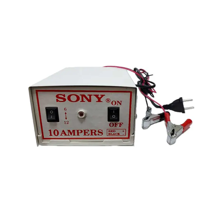 شارژر باتری ماشین 10 آمپر دوحالته 6 و 12 ولت